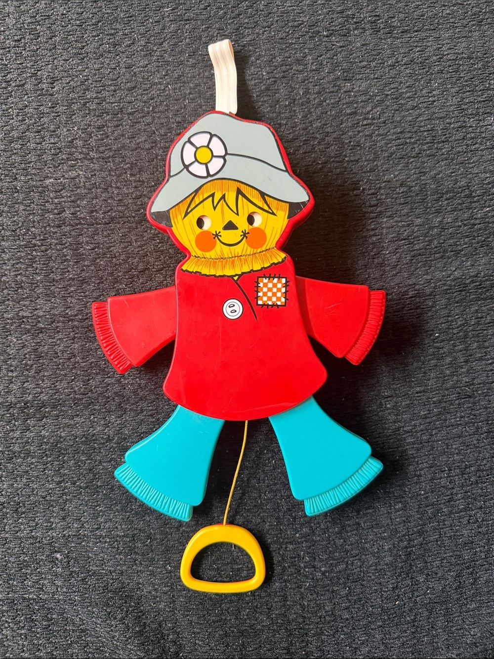 Fisher-Price Jumping Jack Scarecrow crib pull toy (Model
#423),